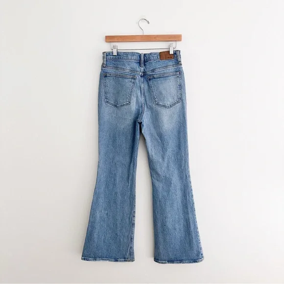 Madewell The Perfect Vintage Flare Leg Jeans | High Rise Medium Wash Denim - Picture 4 of 10